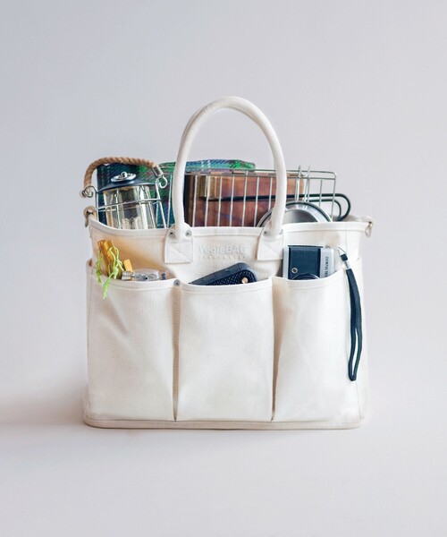 VegieBAG 베지백 토트백 L 14 포켓 24SS 화이트 블랙 2컬러 - 상세 이미지 2