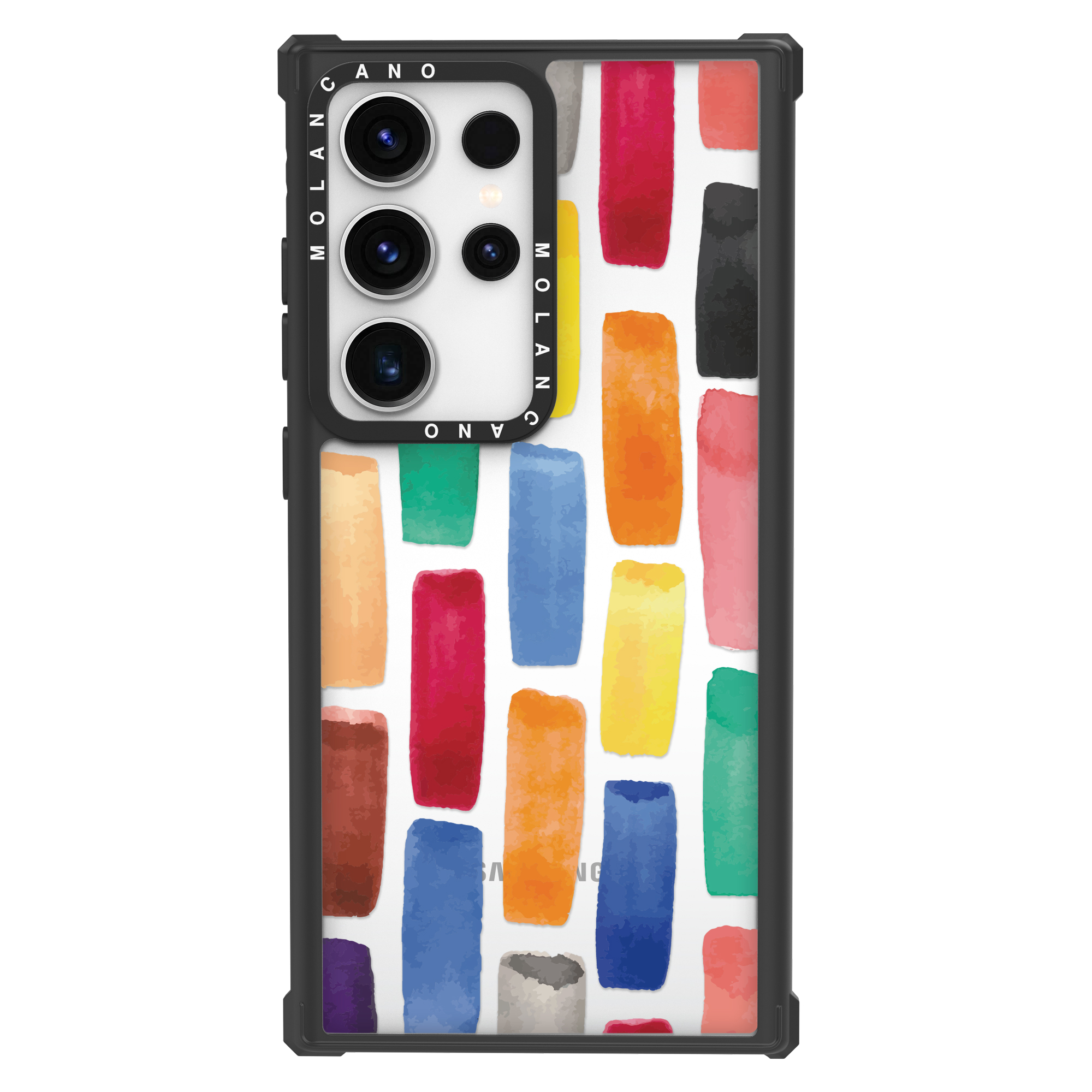 모란카노 갤럭시 S24 울트라 임팩트 스마일 하트 디자인 투명 범퍼 플러스 휴대폰 케이스 데이지스마일 - 상세 이미지 5