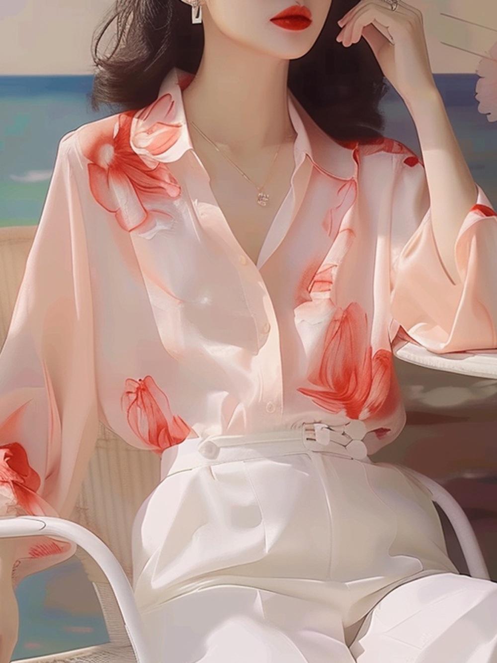 하이드 이보영 나문영 탑 셔츠 고급진 패셔너블 옷 패션 의상 멱살 한번 잡힙시다 한채아 - 상세 이미지 4
