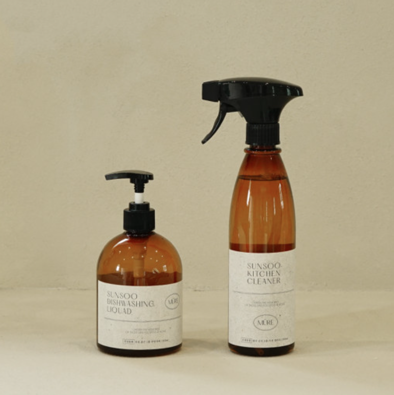 뮈흐 순수 키친클리너 본품 500ml + 주방세제 본품 500ml 세트 - 상품 이미지