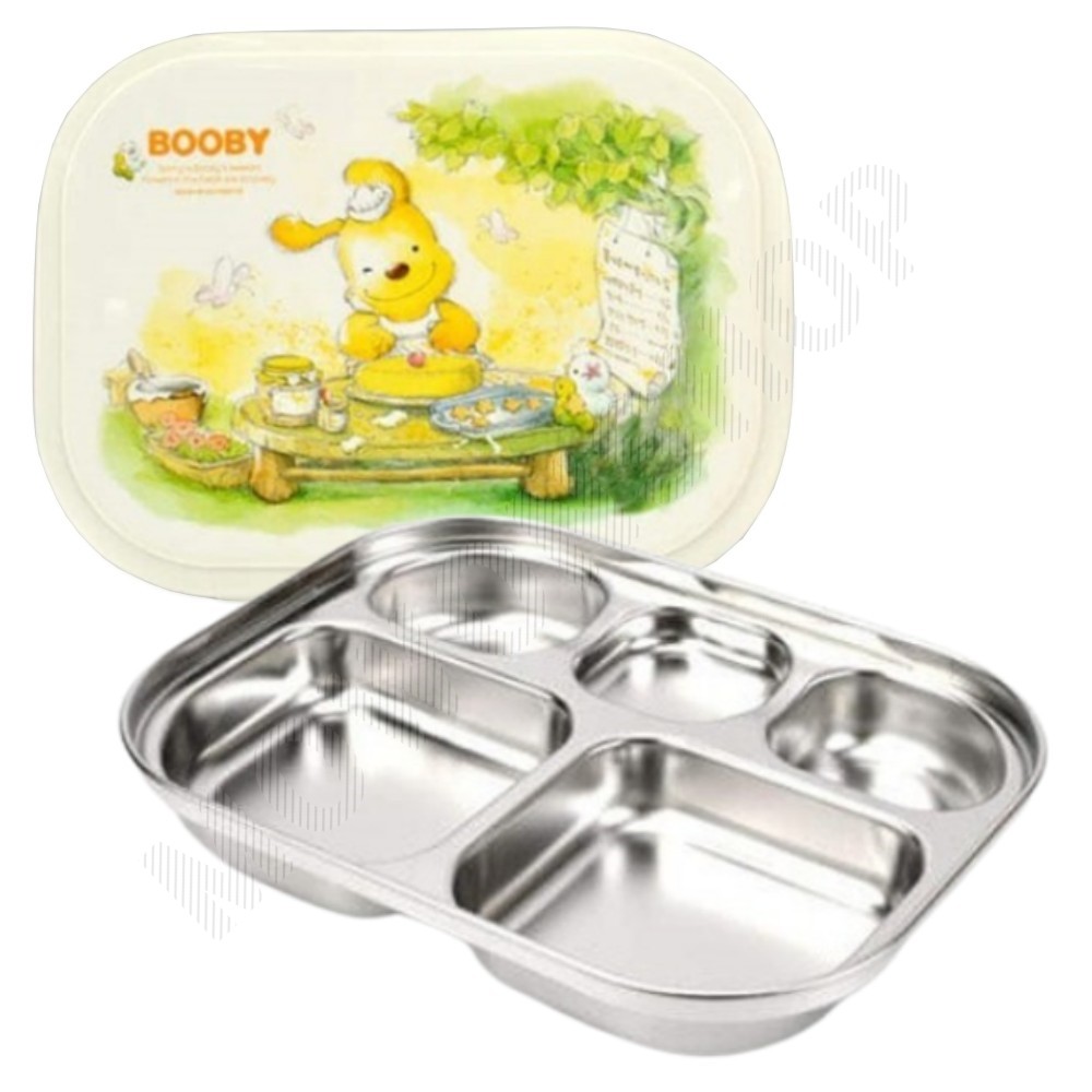 뚜껑있는식판 아이 어린이집 초등 유아 스텐 식판