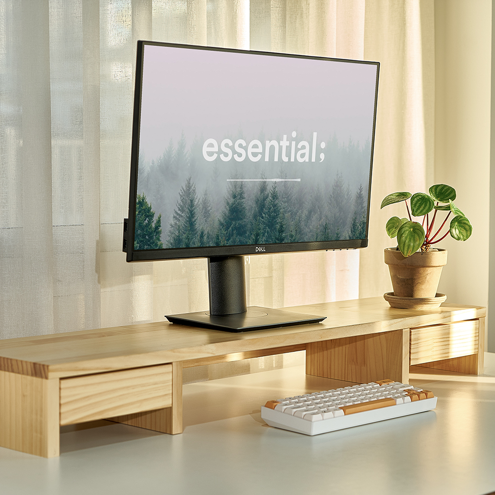 어반데코 모니터받침대 1000 와이드 듀얼 2서랍형