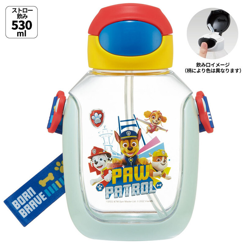 스케이터 퍼피 구조대 캐릭터 원푸쉬 스트로 보틀 530ml PDSH6DX - 주방·식기 - 하카타몰