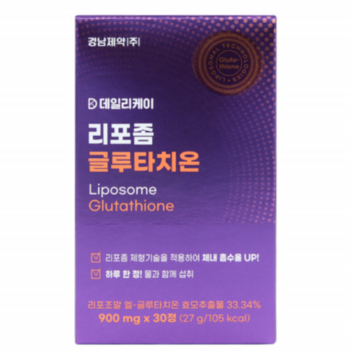 경남제약 리포좀 글루타치온 900mg 30정 1개월 인지질 이중층 리포조말 효모추출물 이미지 6