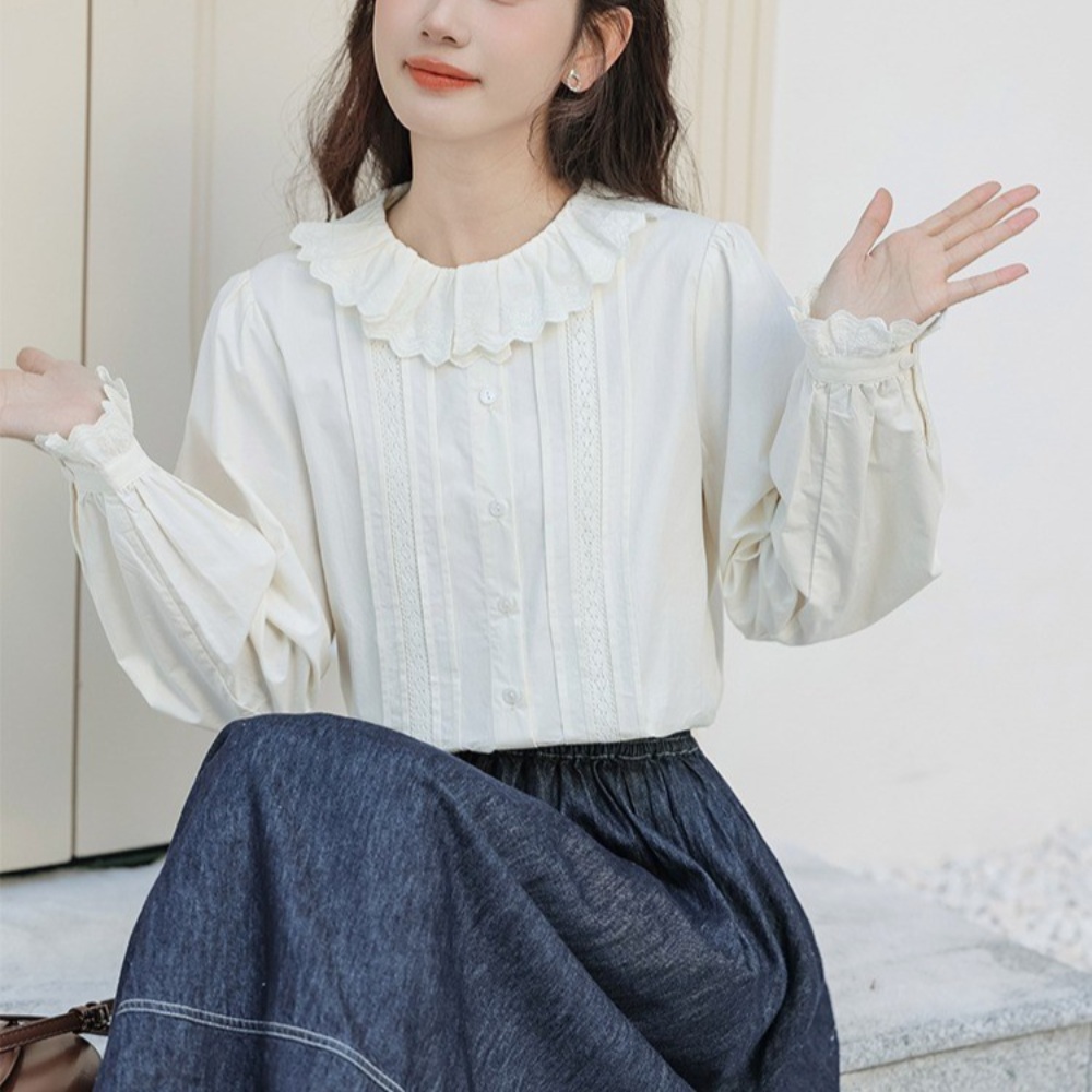 웨딩임파서블 전종서 나아정 블라우스 로맨틱 러블리  옷 패션 의상 미녀와 순정남 차화연 - 상품 이미지