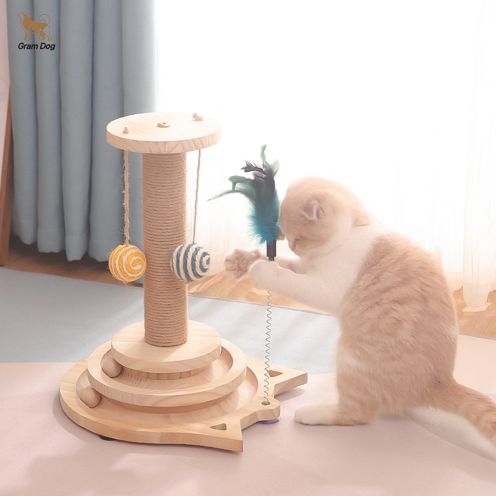 고양이 간식 장난감 사냥놀이 원목 노즈워크 행동유발 캣토이