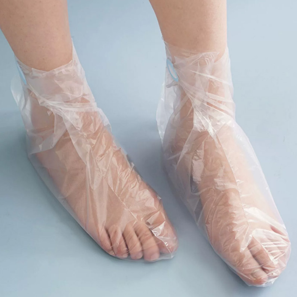 일회용 발보습랩 비닐 밀봉 풋케어 각질관리 100p - 메인 이미지