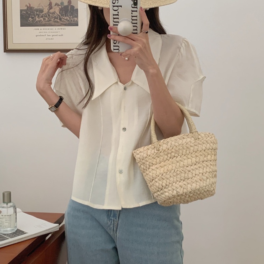 웨딩임파서블 12화 배윤경 윤채원 블라우스 여름 슬림핏 옷 패션 의상 피도눈물도없이 이소연 - 상세 이미지 2