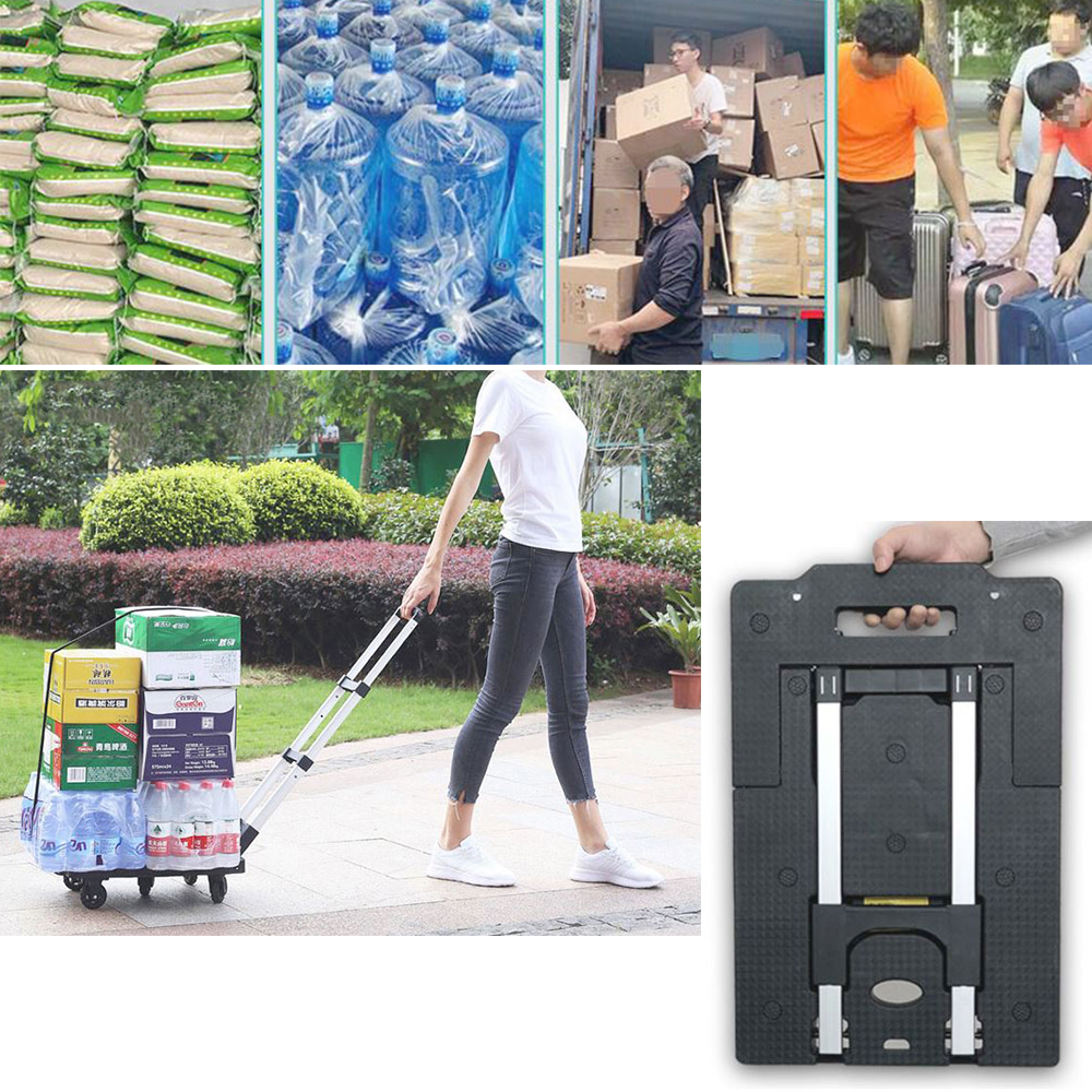 저소음 확장 카트 다목적 이동식 폴딩 택배 접이식 구루마