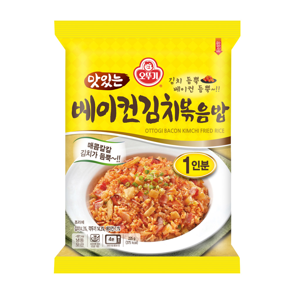 오뚜기 맛있는 베이컨김치볶음밥 225g - 상품 이미지