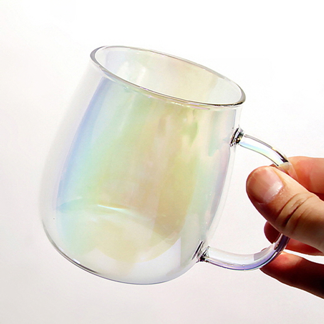 오로라 플랫화이트잔 아인슈페너 아이스아메리카노잔 작은맥주잔 450ml 이미지 8