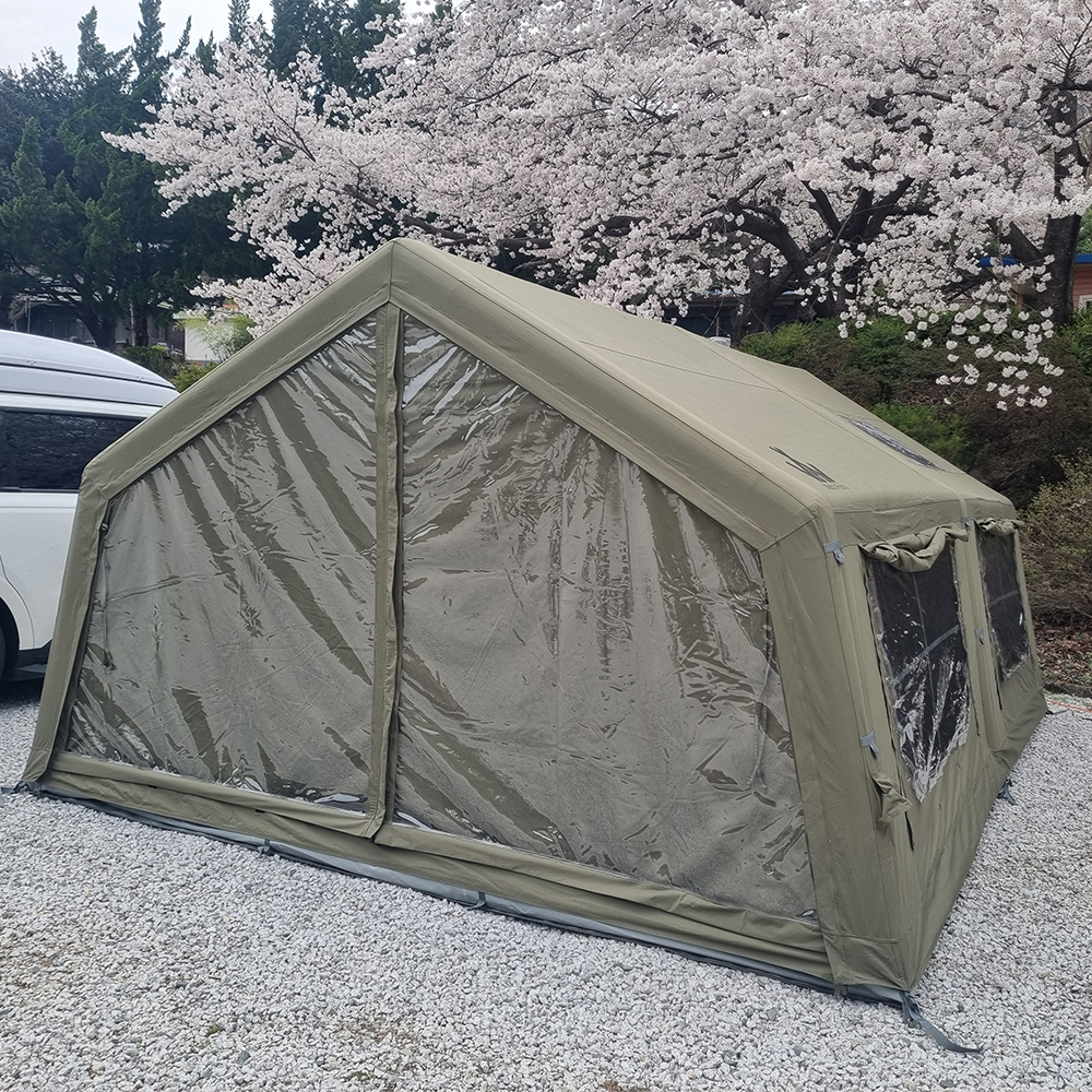 마추픽추 에어텐트 전면 우레탄 창 커튼 에어오션 에어레이크 - 상세 이미지 5