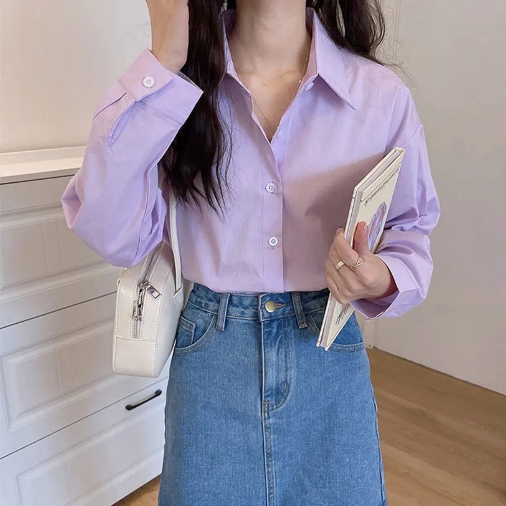 벌거벗은세계사 146회 강소라 셔츠 캐주얼 청순한 옷 패션 의상 피도 눈물도 없이 하연주 - 상세 이미지 5