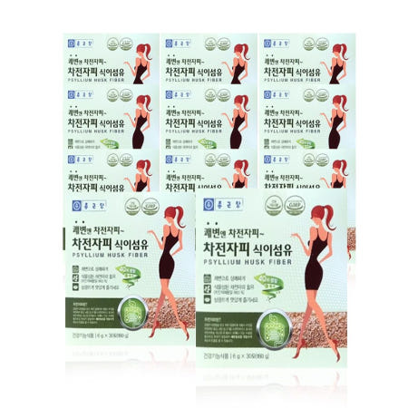 종근당건강 쾌변엔 차전자피 식이섬유 6g 30포 11개 GT