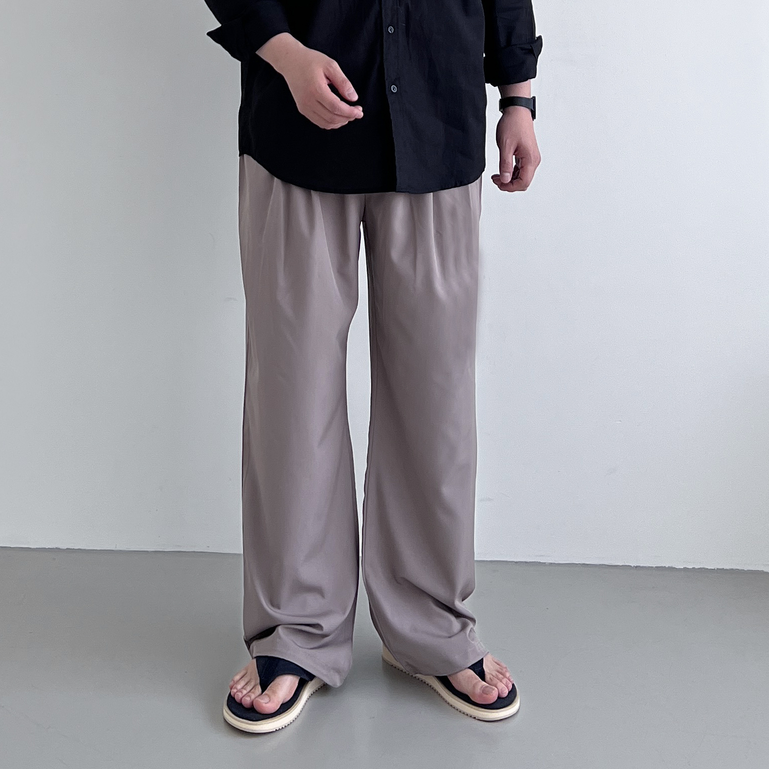 남자여름슬랙스 남성냉장고바지 쿨슬랙스 벌룬팬츠 - 상세 이미지 5