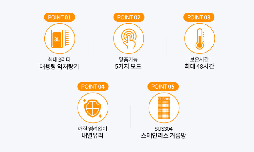 오쿠 건강드림 내열 유리 3리터 약탕기 OCC-HP350 판매처 상세 정보 이미지 3