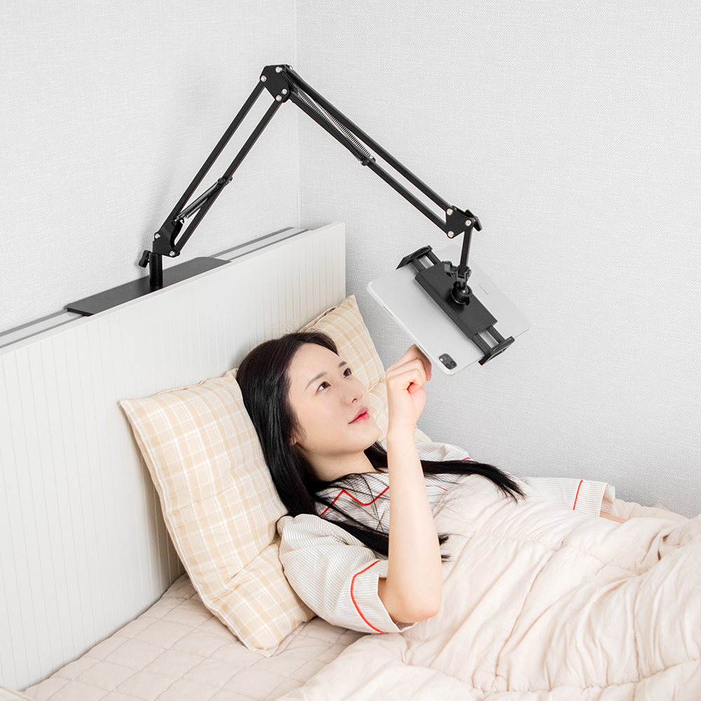 논슬립 히든 태블릿 스마트폰 아이패드 만능 침대 핸드폰 자바라 거치대