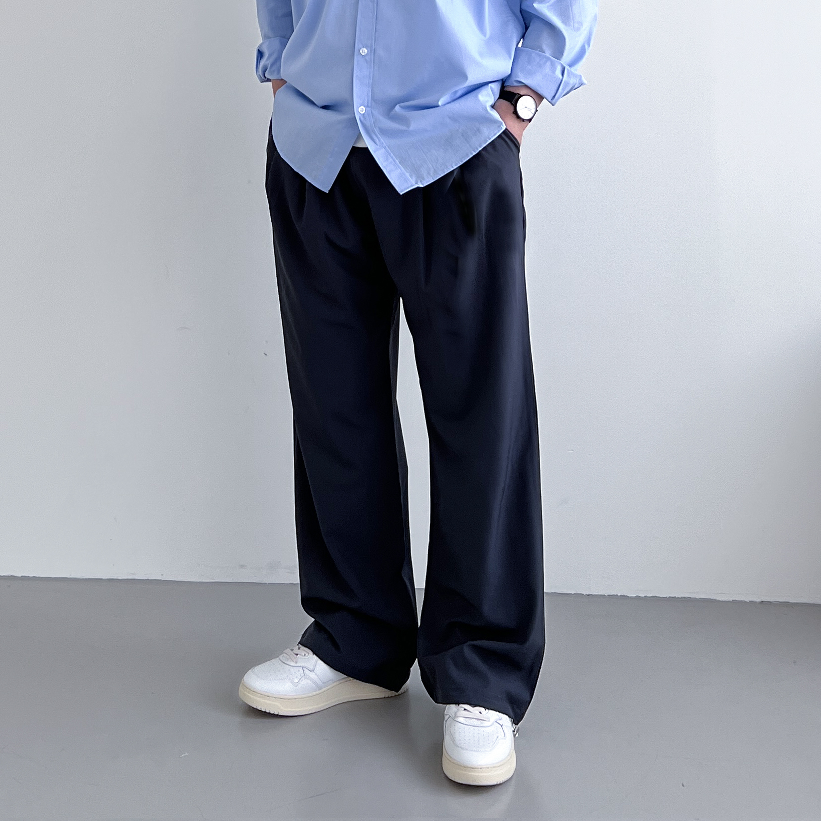 남자여름슬랙스 남성냉장고바지 쿨슬랙스 벌룬팬츠 - 상세 이미지 3