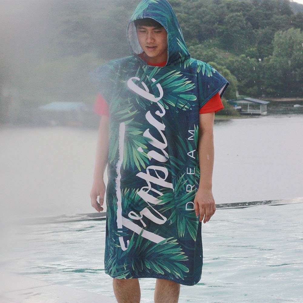 미코허그 서핑 판초타월 성인 후드 입는 비치타올 비치가운