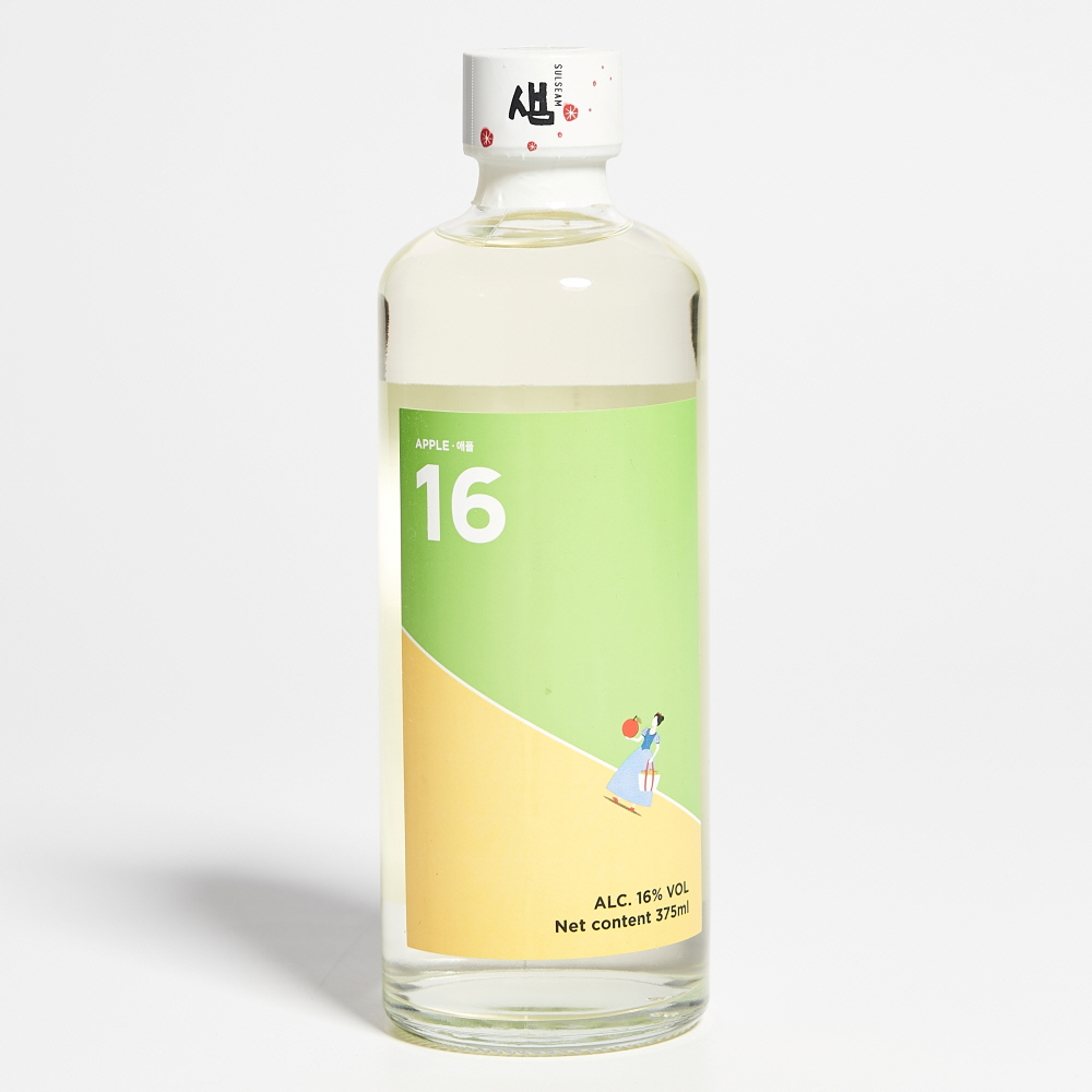 술샘 애플 16도 375ml 사과주 사과소주 - 메인 이미지