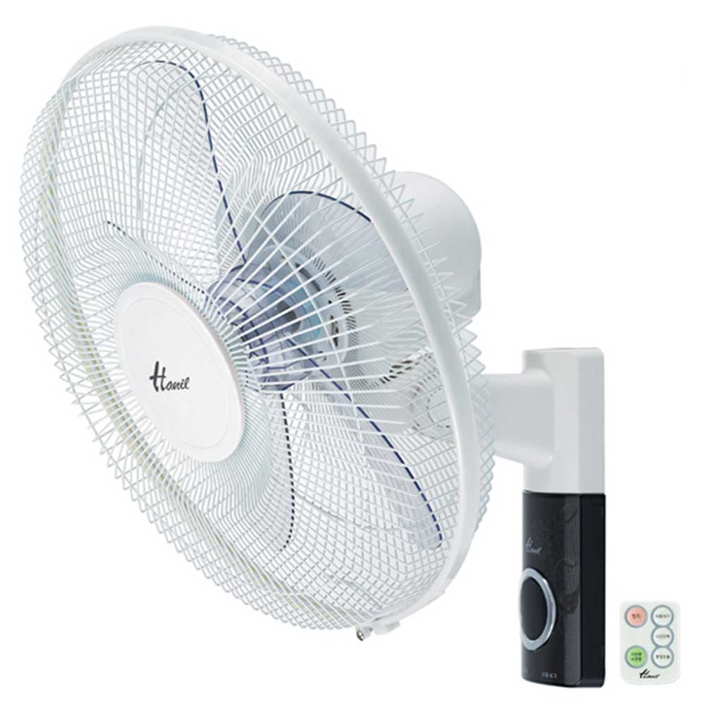 한일전기 식당 학원 학교 화장실 군부대 업소 벽걸이 리모컨 선풍기 FW-604R