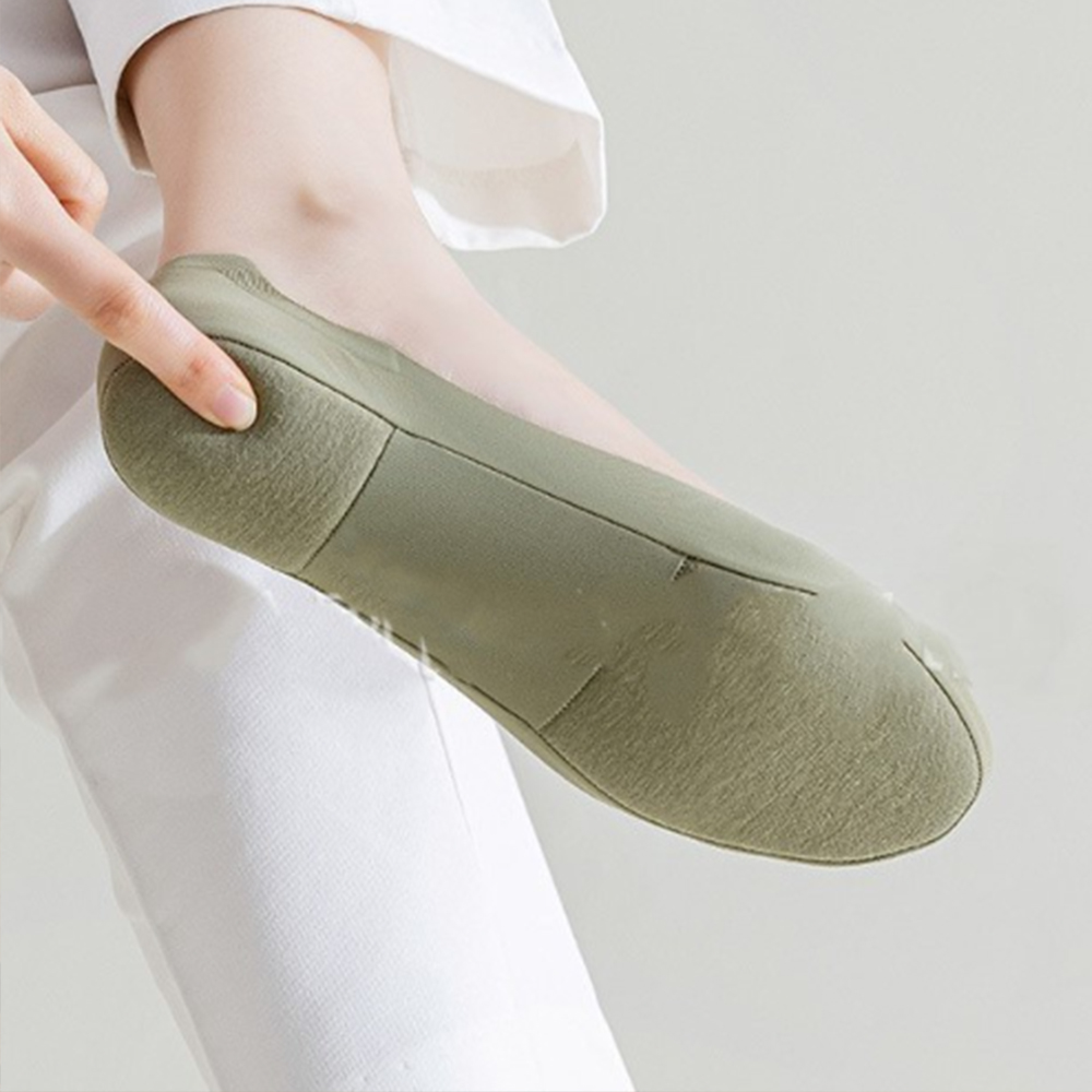 안벗겨지는 페이크삭스 양말 여름 시원한 쿠션 여성 여자 실리콘 덧신 벗겨지지않는 발바닥 - 상품 이미지