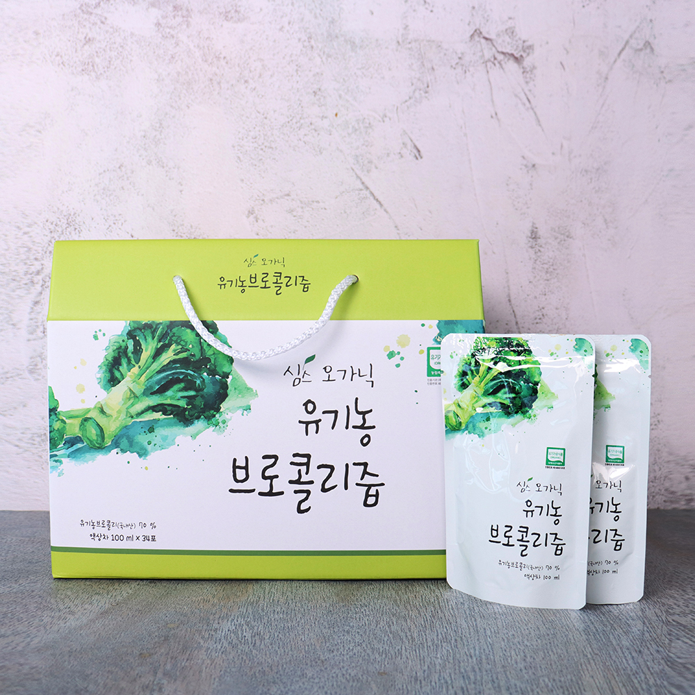 (심스오가닉) 유기농 브로콜리즙 100ml 100포 채소주스 - 상세 이미지 2