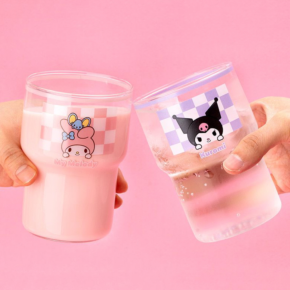 산리오 플랫화이트잔 아인슈페너 아이스아메리카노잔 스택컵 작은맥주잔 3종