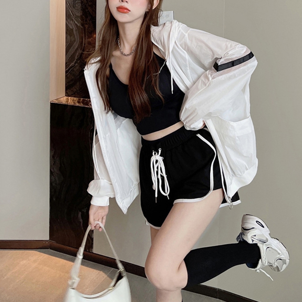 여성봄옷 맘등원룩 이노락여자러닝복 간절기긴팔 봄나들이옷 아노락바람막이 이미지 6
