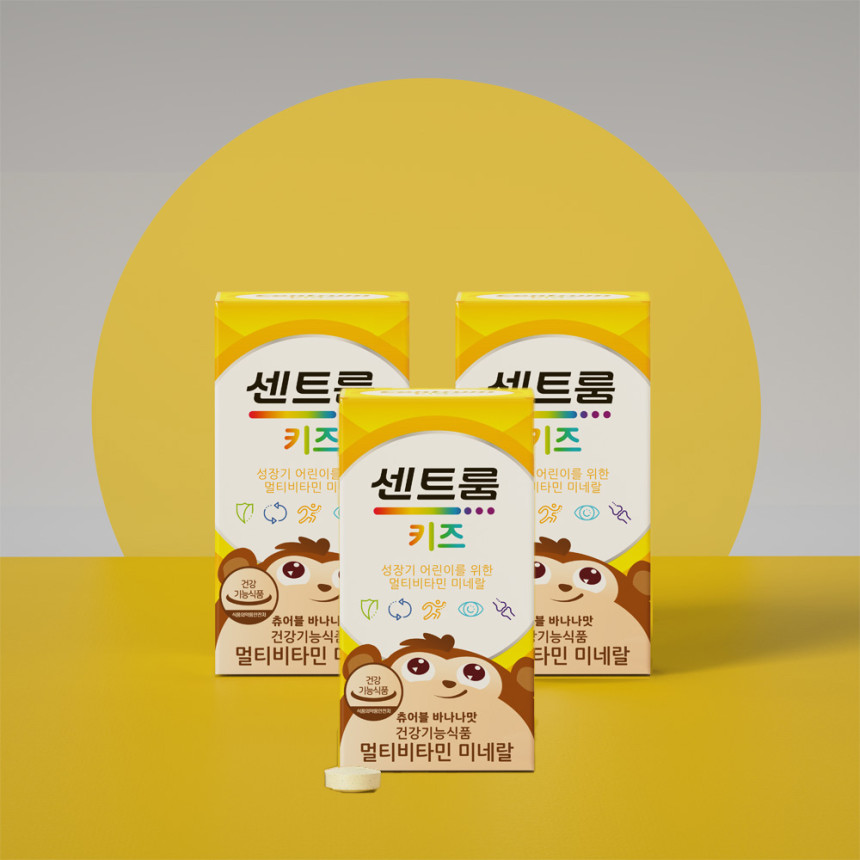 센트룸 키즈 멀티비타민 미네랄 60정, 3개