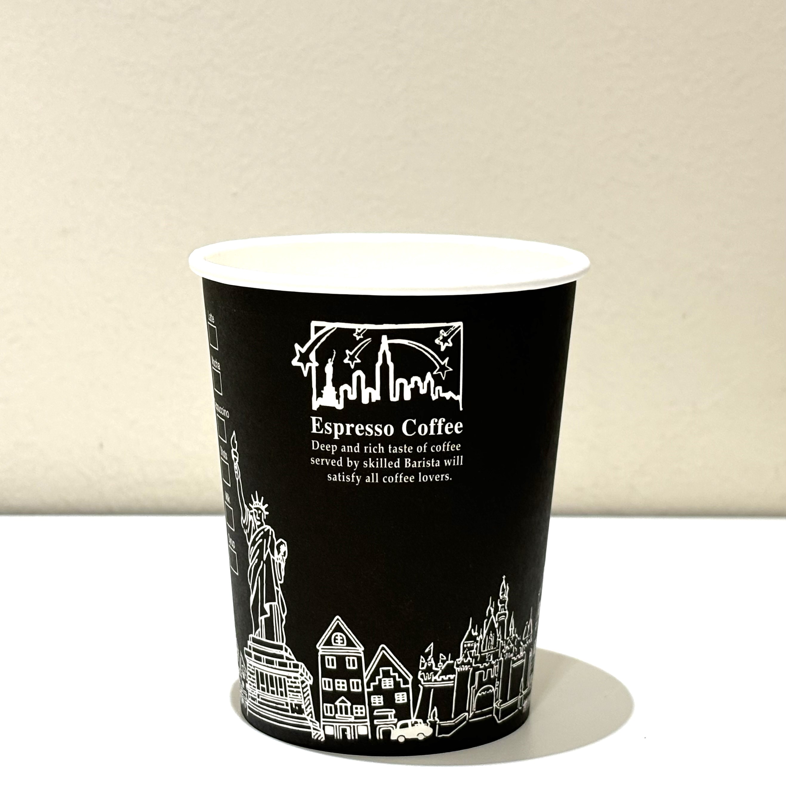 일회용 카페종이컵 테이크아웃컵 10 블랙뉴욕 500개 휴게소 탕비실 피크닉