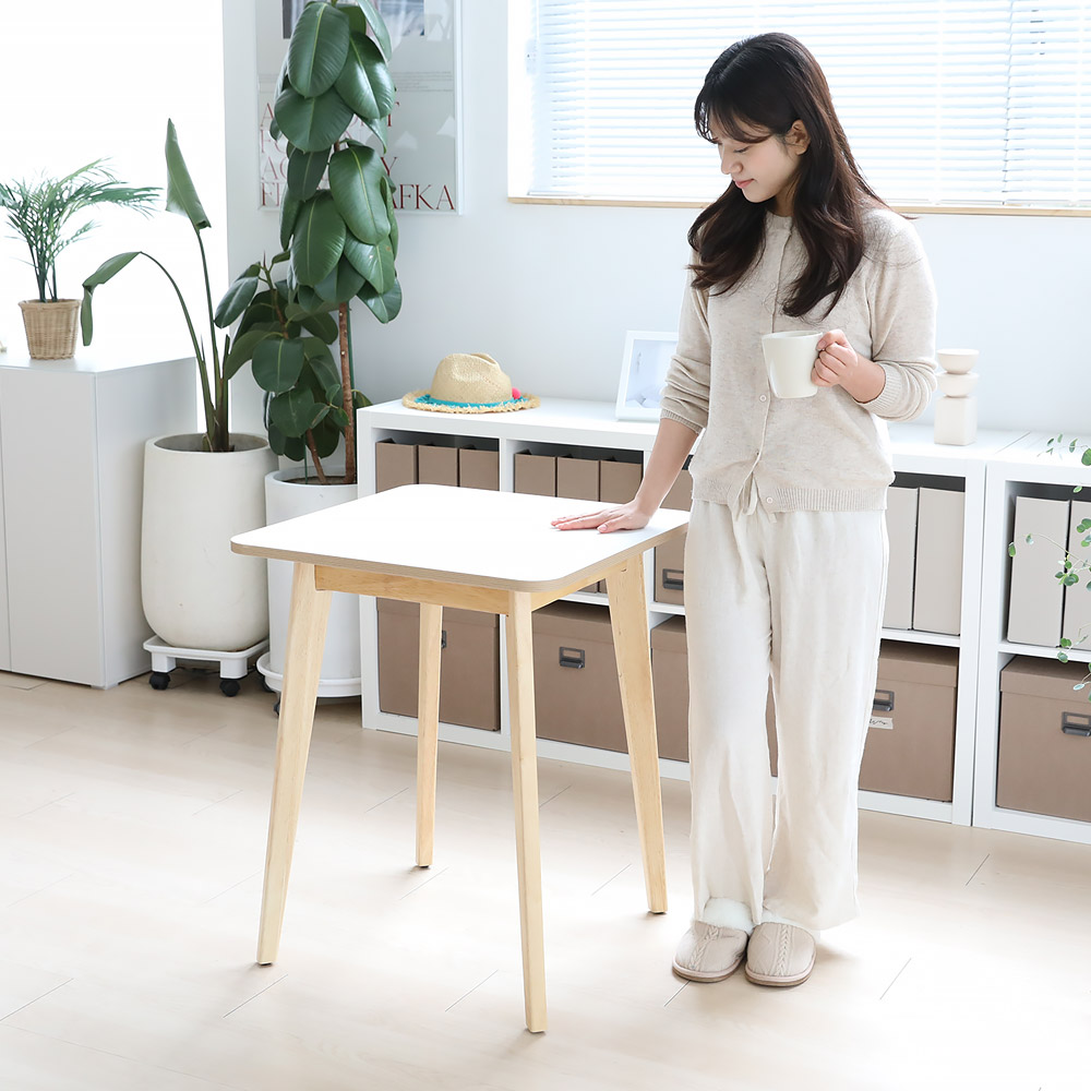 린백토리 LTG706T 미니 화이트 원룸 거실 간이 학생 책상테이블 - 상세 이미지 5