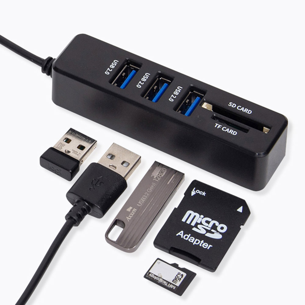 플레이고 USB2.0 5in1 멀티 5포트 USB허브 노트북 아이패드프로 스마트폰 충전 - 상세 이미지 3
