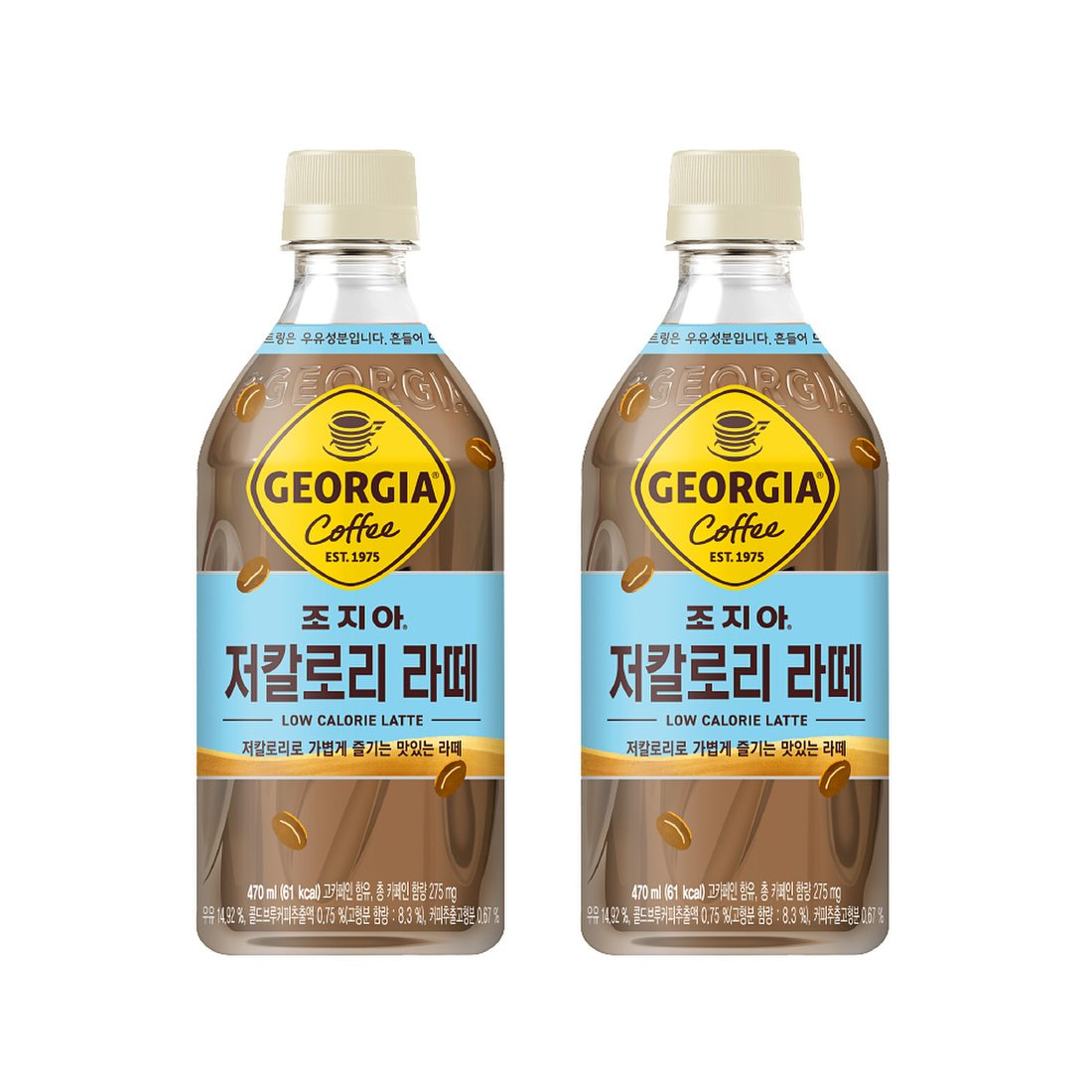 조지아 블랙 스위트블랙 라떼 저칼로리라떼 470ml 각6개 총24개 커피음료 편의점커피 - 상세 이미지 2
