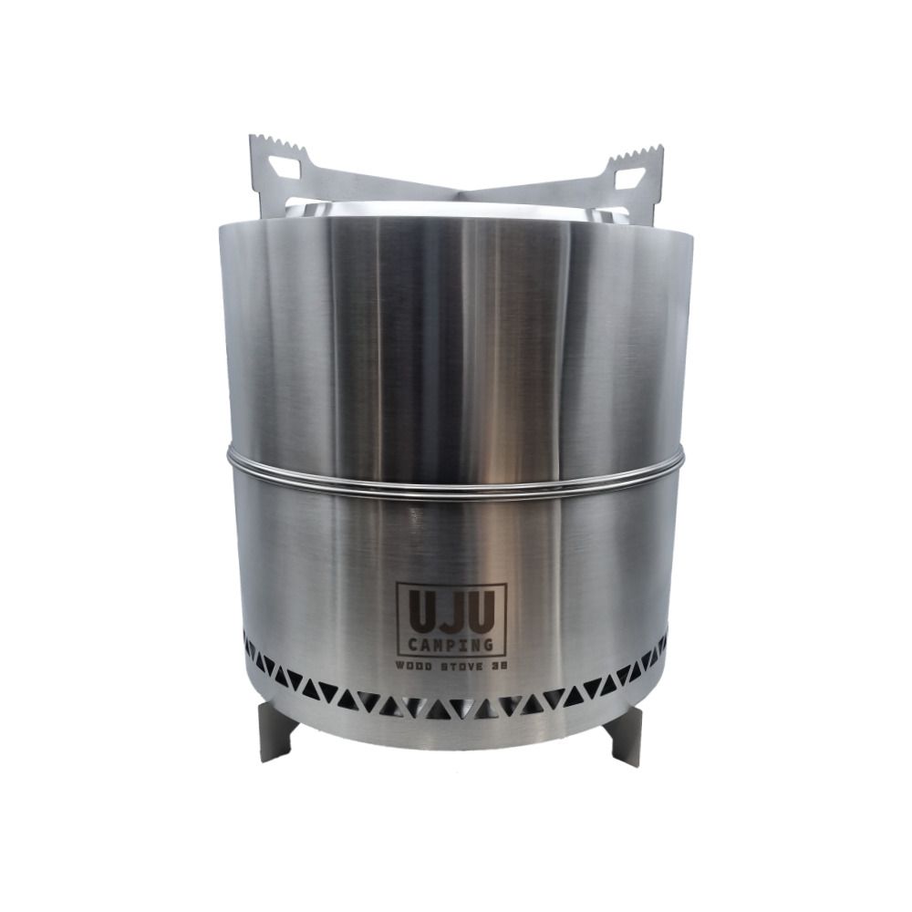 우주캠핑 우드스토브 36 이중연소 화로대 캠핑 불멍 대형 화로