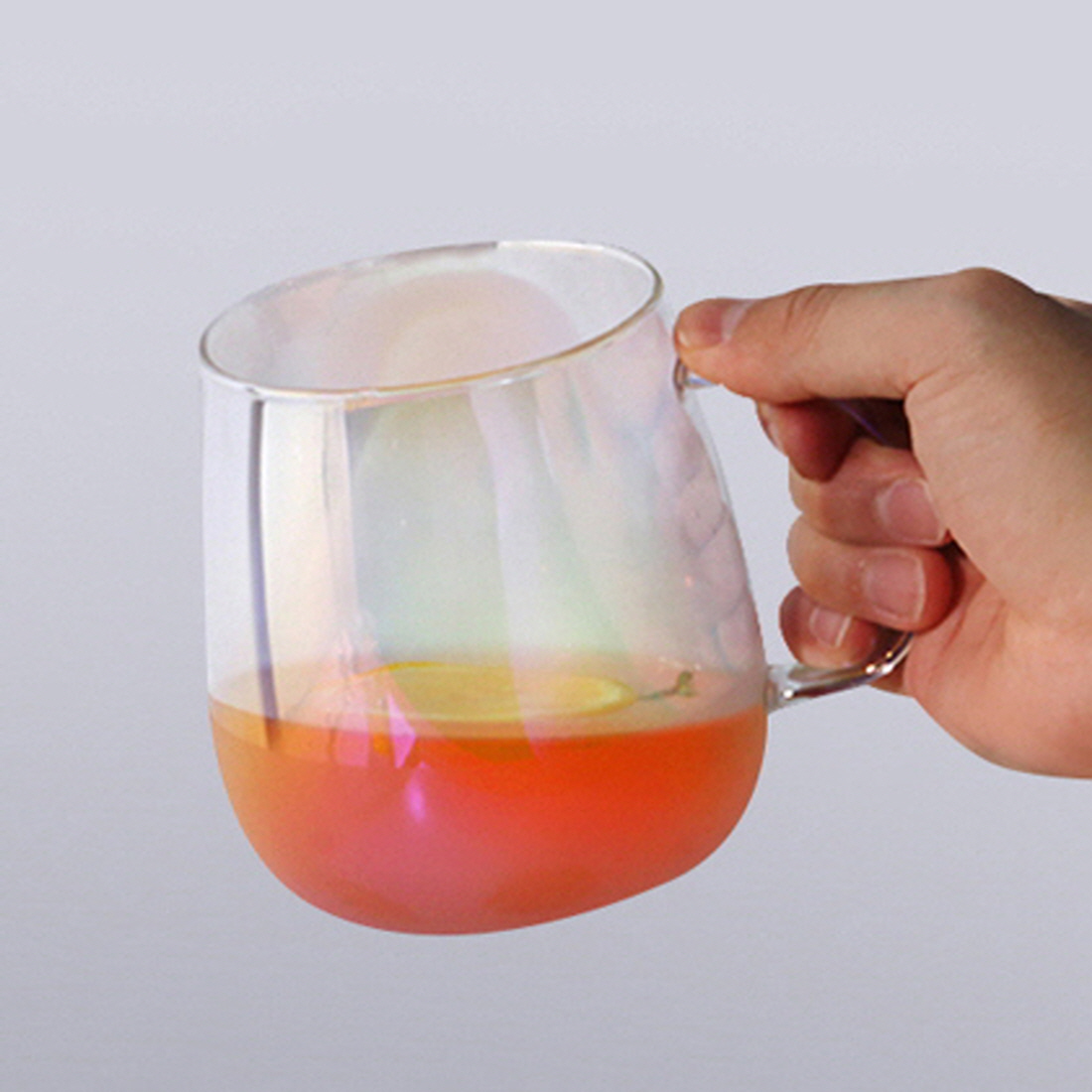 오로라 플랫화이트잔 아인슈페너 아이스아메리카노잔 작은맥주잔 450ml 이미지 7
