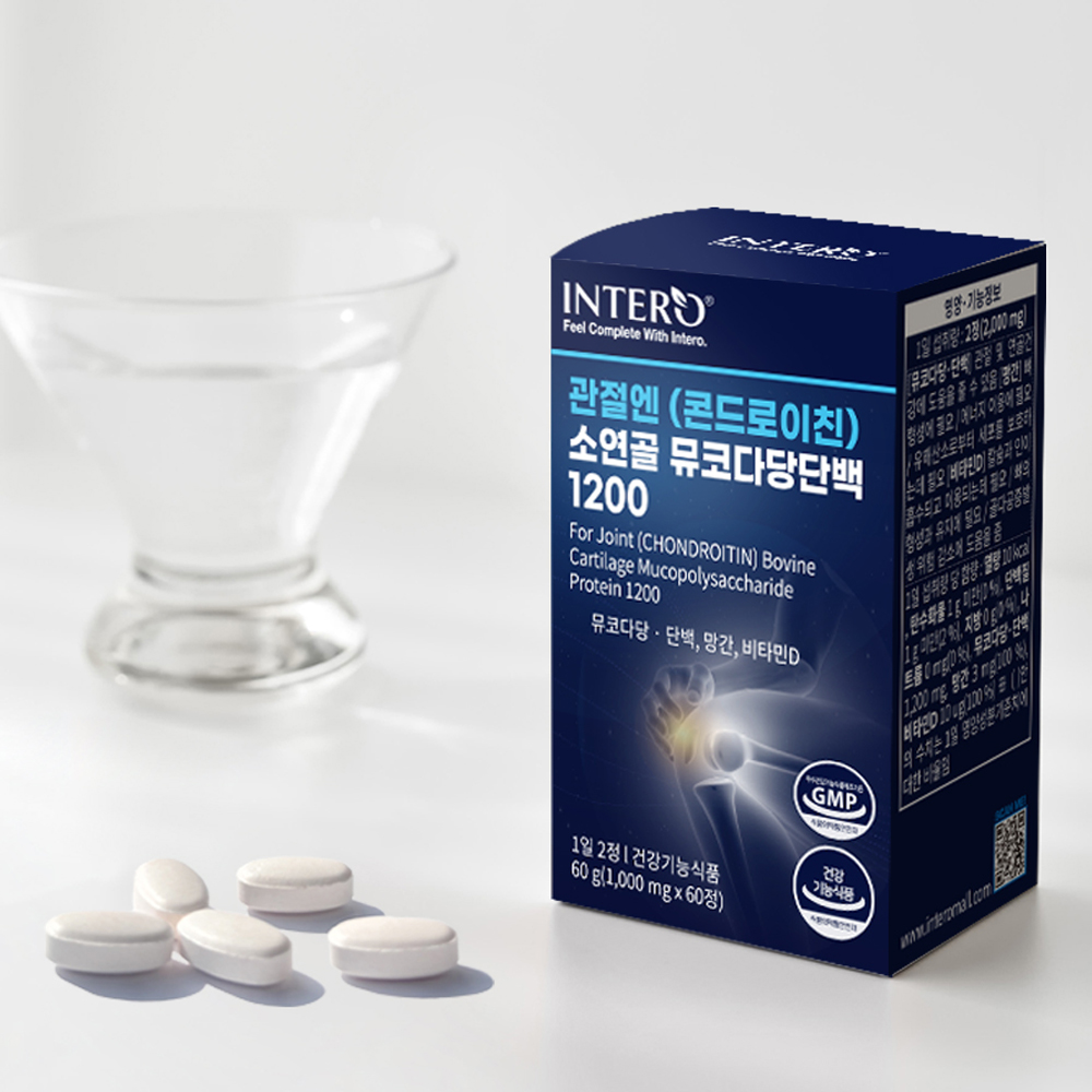 콘드로이드 소연골 콘드로이친 1200 뮤코다당단백 관절엔 콘도로친 저분자 콜라겐 60정, 4개 - 상세 이미지 3