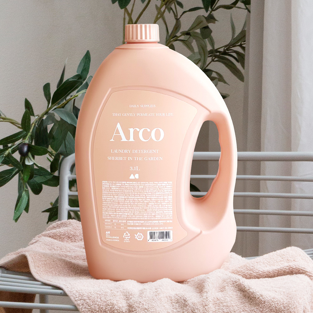 아르꼬 대용량 액체세제 세탁세제 3.1L 2개+2개 드럼용 일반용 미세먼지