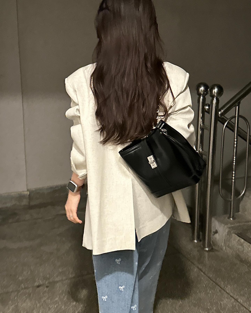 에드 여성 하객룩 출근룱 오피스룩 여름 린넨 오버핏 루즈핏 정장 블레이저 자켓 상세 이미지 11