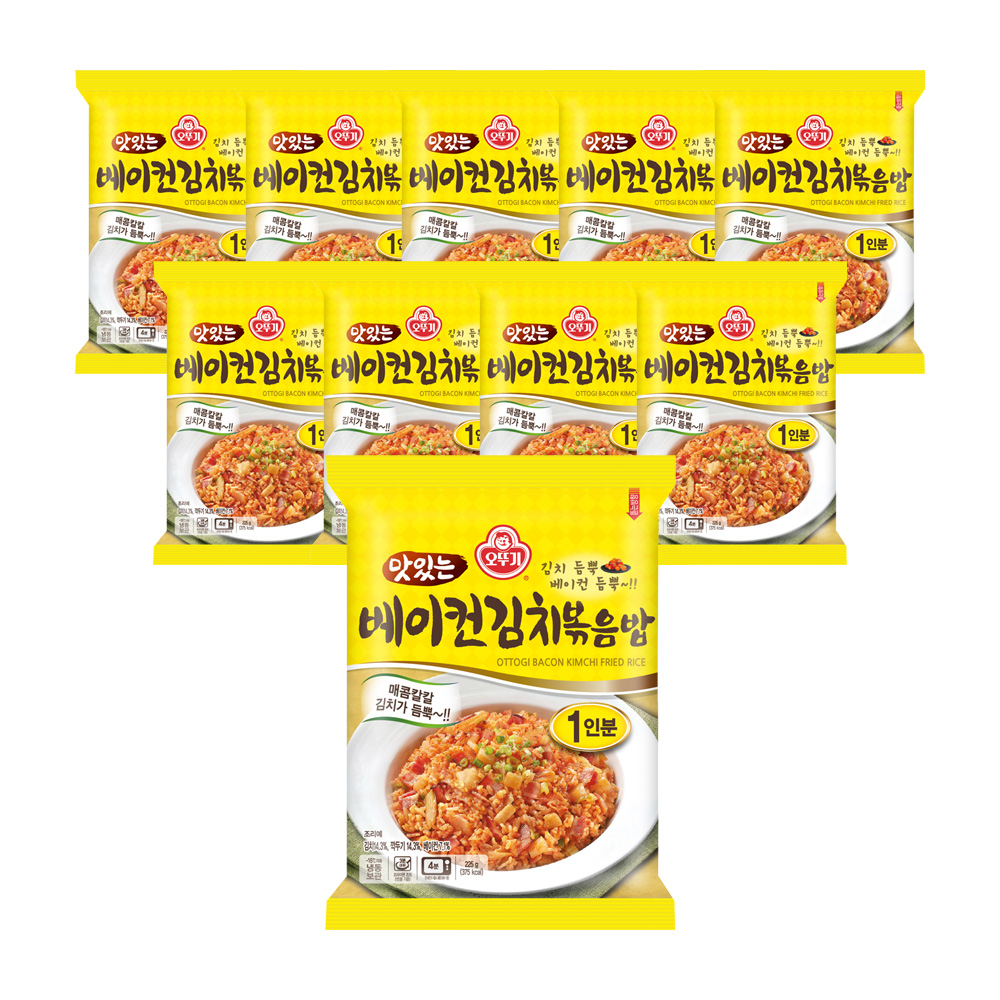 오뚜기 맛있는 베이컨김치볶음밥 225g 10개 - 상품 이미지
