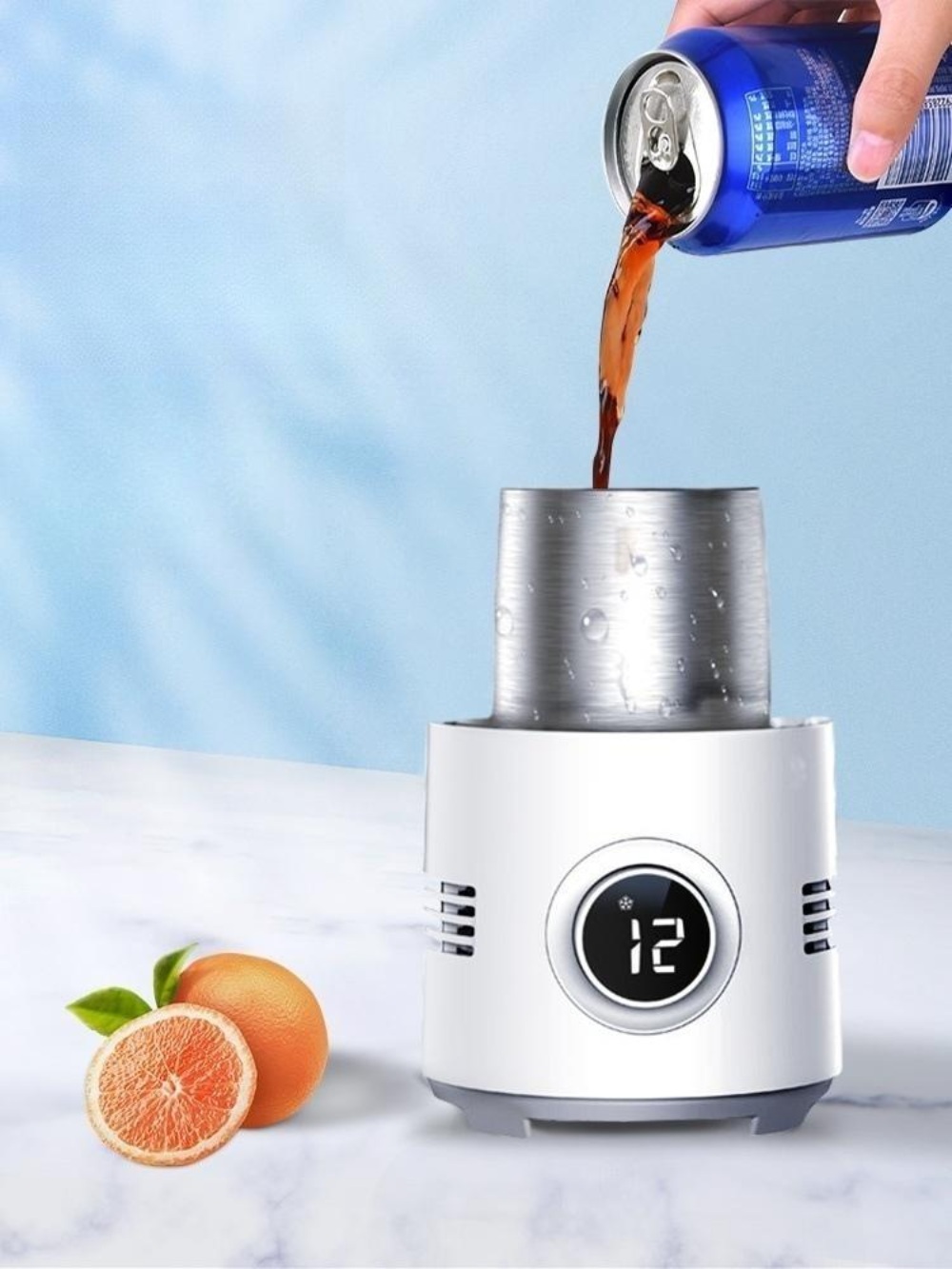 맥주 냉각기 캠핑 비어 쿨링컵 아이스 쿨링기 가정용 냉각컵 음료 캔쿨러 보냉기 - 상품 이미지