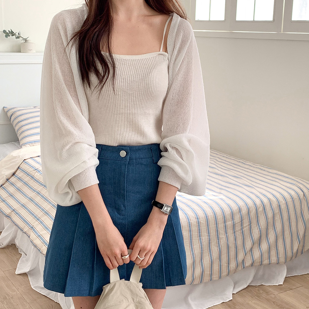 여름시스루가디건 볼레로가디건 여름용가디건 살안타템