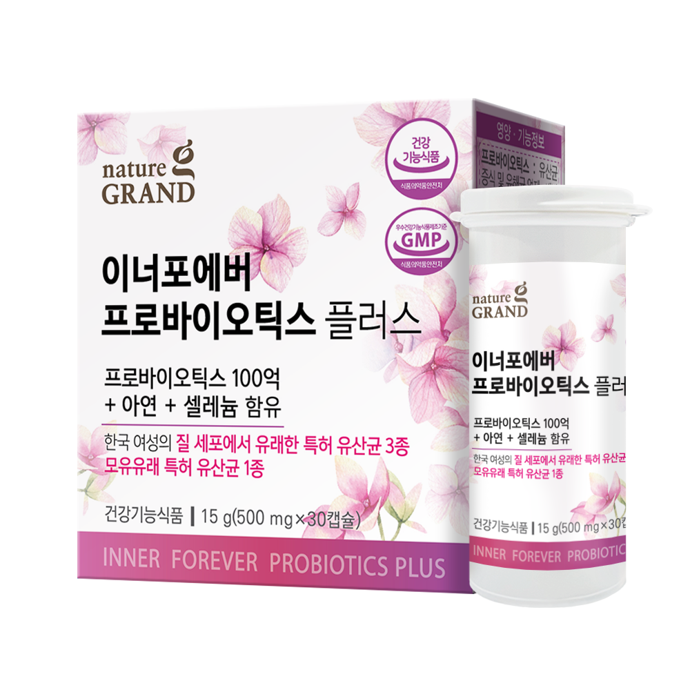 네이처그랜드 100억 여성 유산균 이너포에버 프로바이오틱스 플러스 30캡슐, 1개 - 상세 이미지 4