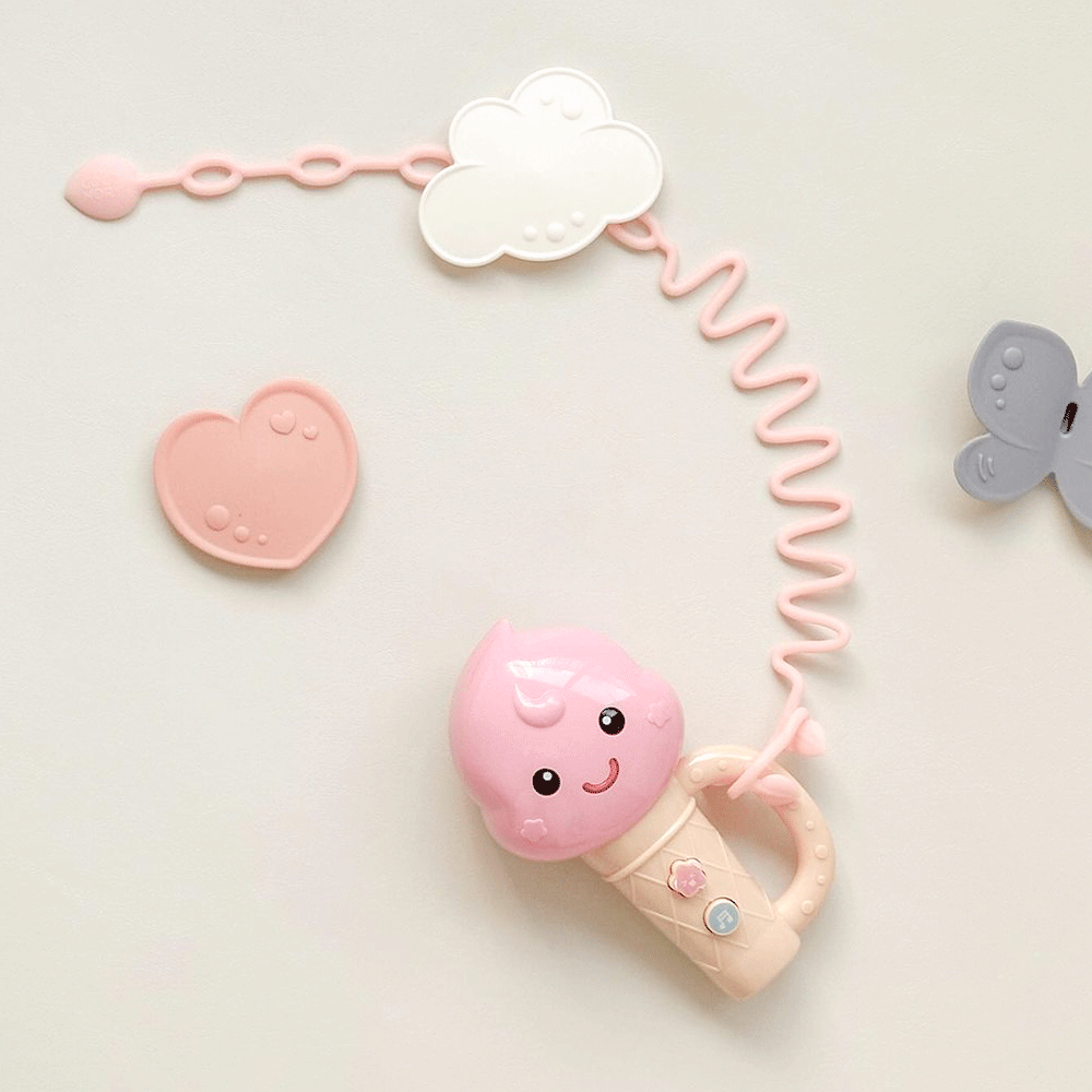 꼬꼬노리 쿠비 치발기 이파리스트랩 4종 아기선물세트 실리콘 국산