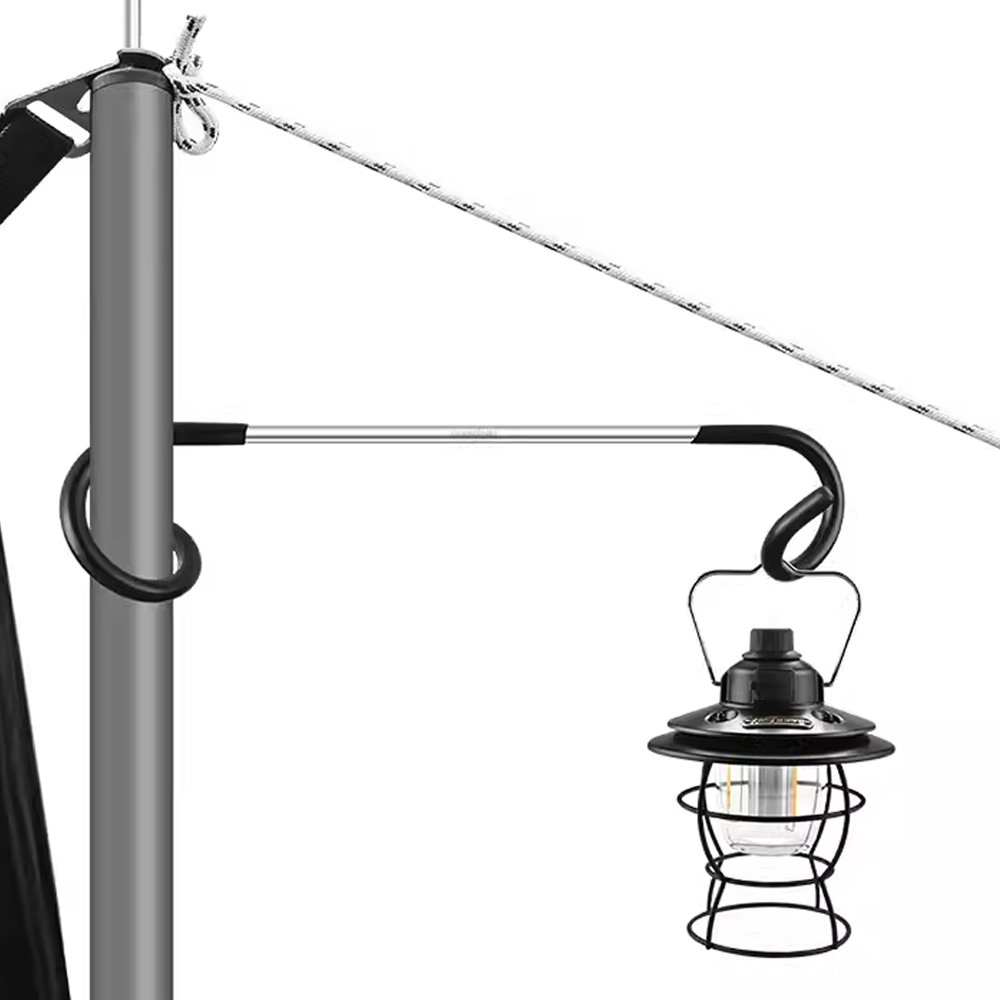 브리즈문 2way 랜턴걸이 캠핑 폴대 걸이 돼지꼬리 거치대