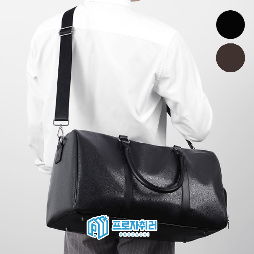 가죽 보스턴백 1박2일 가방 - 상품 이미지