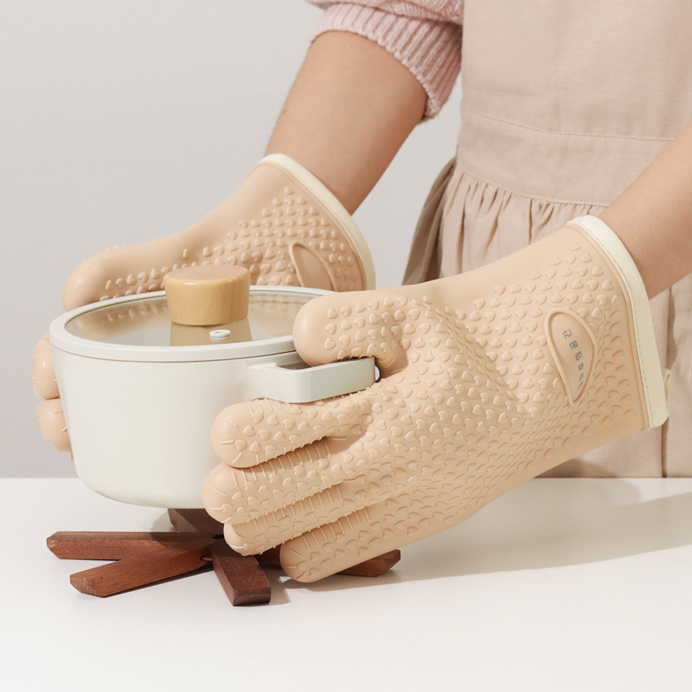 하루의공간 실리콘 오븐 냄비 주방 장갑 2p