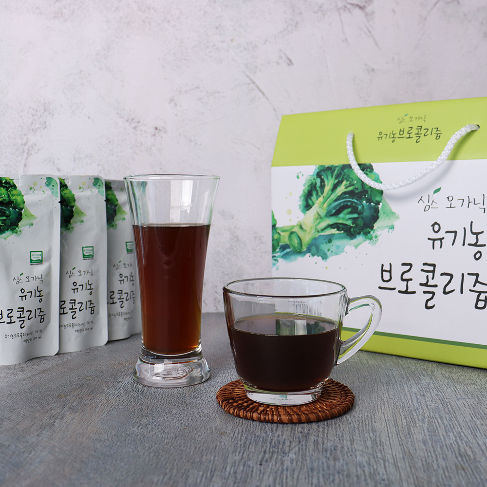 (심스오가닉) 유기농 브로콜리즙 100ml 100포 채소주스