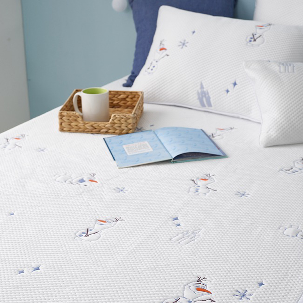 레노마홈 디즈니 겨울왕국 올라프 조이 포르페 아기냉감패드 아기쿨매트 여름침대패드 고정밴딩