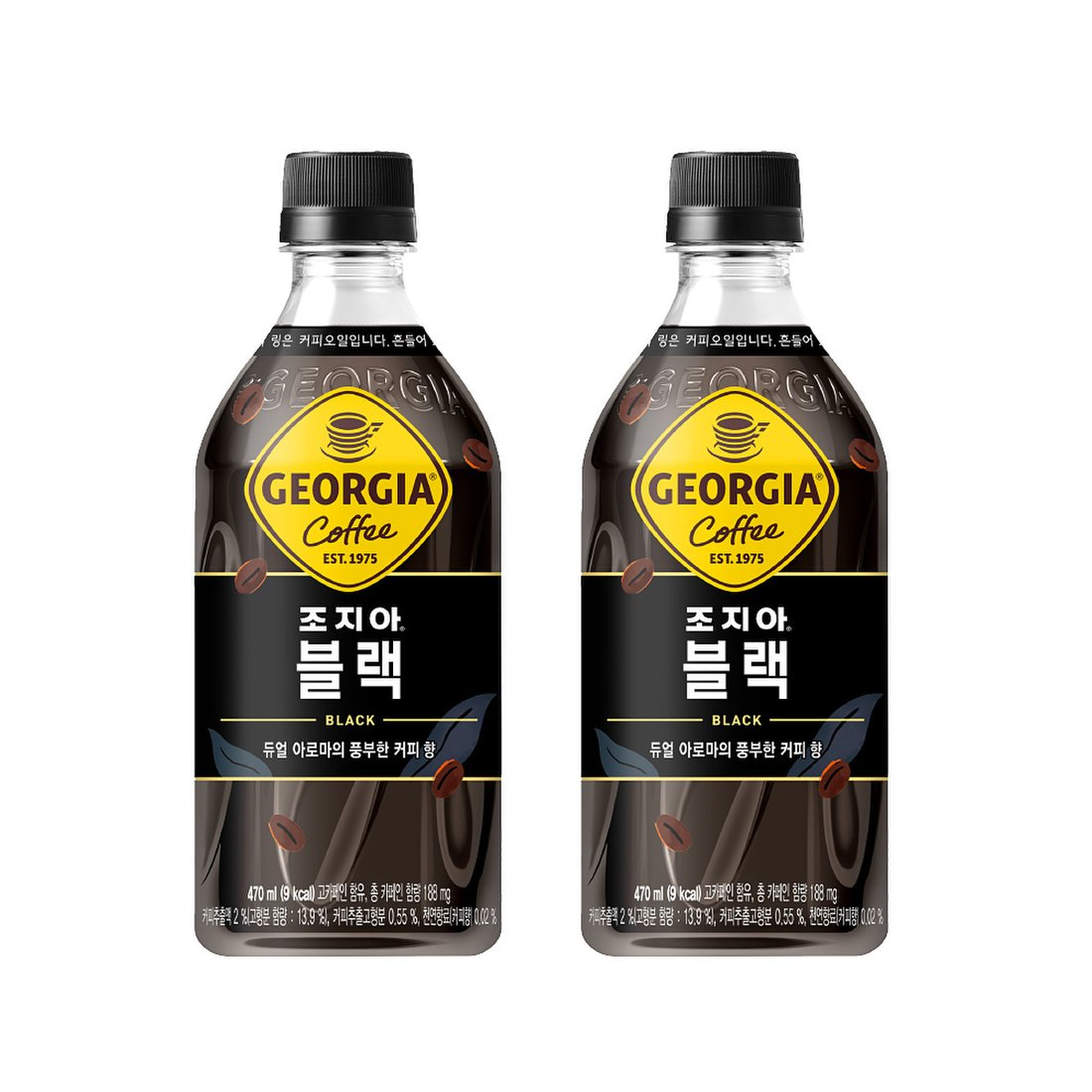 조지아 블랙 스위트블랙 라떼 저칼로리라떼 470ml 각6개 총24개 커피음료 편의점커피 - 상세 이미지 3